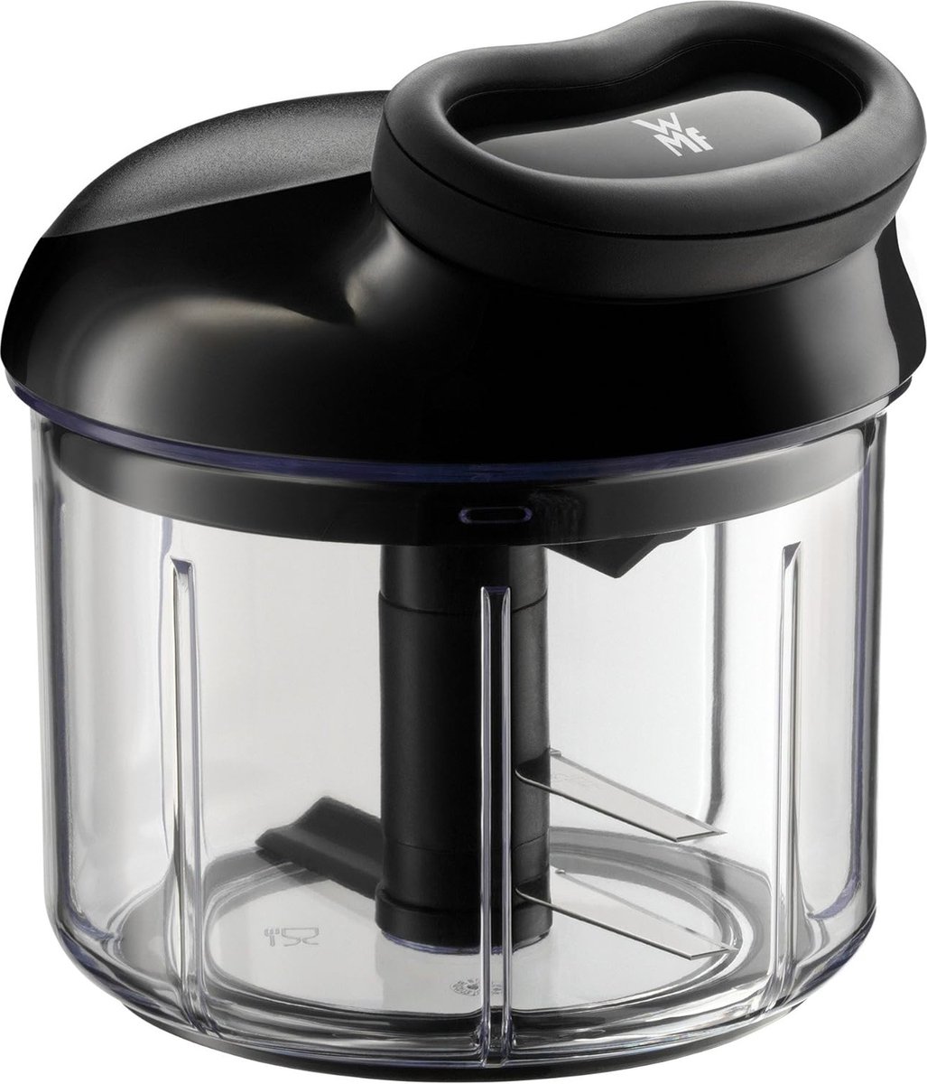Gourmet groentesnijder, handmatig met trekkoord, 900 ml & Profi Plus knoflookpers, 17,5 cm, Cromargan roestvrij staal, deels gematteerd, vaatwasmachinebestendig