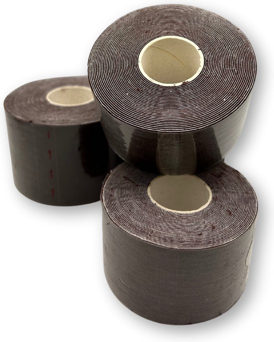 Boob tape Donkerbruin 5CM - Waterproof - Ademend - Op Maat Knipbaar - 100% Huidvriendelijk - 5 meter - Fashion Tape - Booblifting Effect