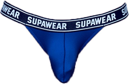 Supawear WOW Thong Navy - MAAT L - Heren Ondergoed - String voor Man - Mannen String