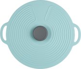 Elicious® - Siliconen deksel - Anti Spat Deksel - Voor schalen - Voor potten - Voor pannen - 20 cm Ø - Voedselveilig - BPA Vrij - Plasticvrij - Duurzaam - Vaatwasserbestendig - Magnetron geschikt - Koelkast geschikt - Milieuvriendelijk - Herbruikbaar
