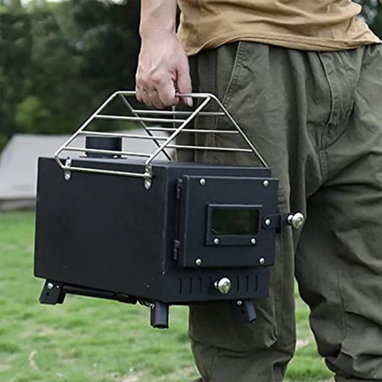 Hikr® Tentkachel Vhs3 - Mini kachel - Houtkachel - Kamperen - Camping - Houtkachel buiten & vrijstaand - Tent verwarming van HI — afbeelding 3