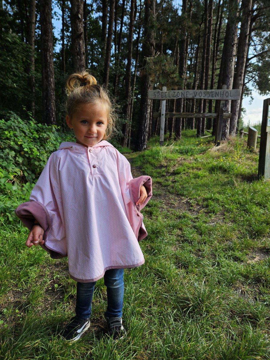Ducksday - regenponcho kind - waterdicht - winddicht - fleece gevoerd - Molly — afbeelding 8