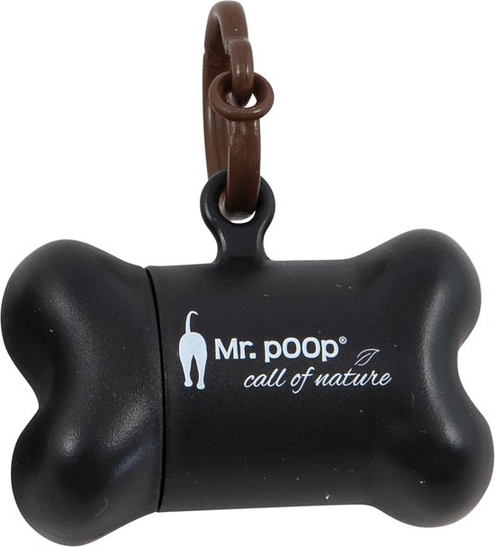 Mr. Poop - Mr. Poop - Poepzakjes En -houders - Mr. Poop Safari Nano Houder + 2 Rolletjes - Zwart 31/0057 - 175979 - 1pce