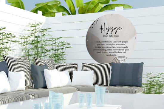 Garden Circle Hygge - Bougies - Sorts - 60x60 cm - Affiche de jardin