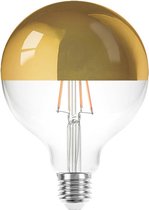 Ledmaxx LED kopspiegellamp Goud Globelamp G125 E27 8W 840lm 2200K Niet-Dimbaar