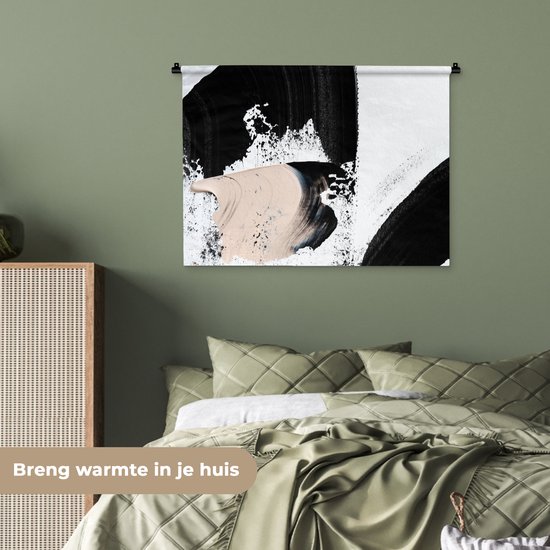 Wandkleed - Wanddoek - Verf - Abstract - Design - 90x67.5 cm - Wandtapijt