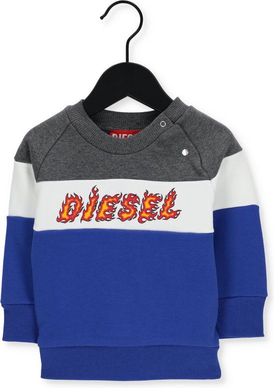 Diesel Smilleyb Truien & Vesten Jongens - Sweater - Hoodie - Vest- Blauw - Maat 3-6M