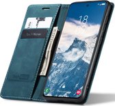 Hoesje geschikt voor Samsung Galaxy S24 Plus - Book Case Leer Slimline Blauw