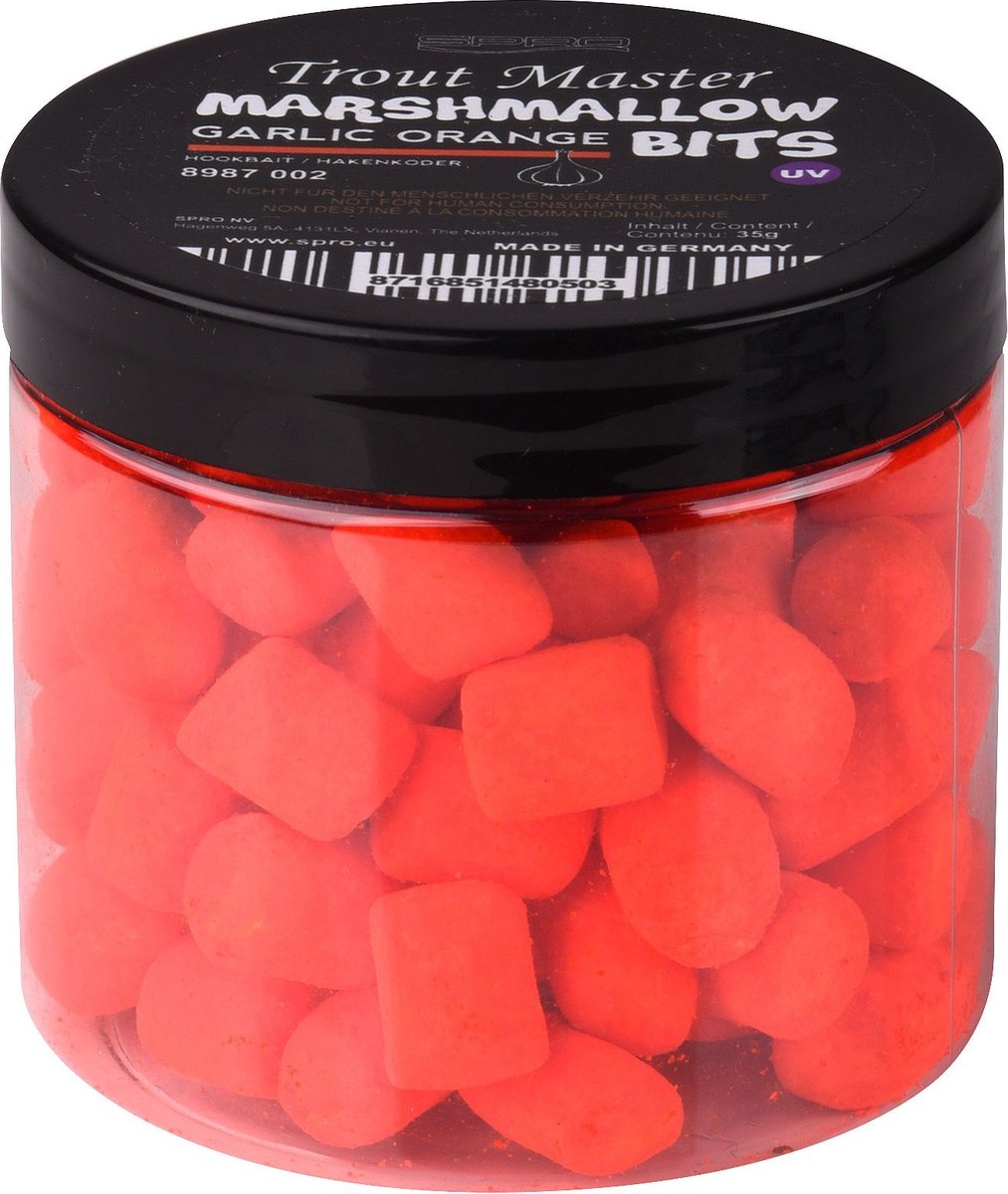 Trout Master Marshmallows (35g) - Kleur : Garlic Orange