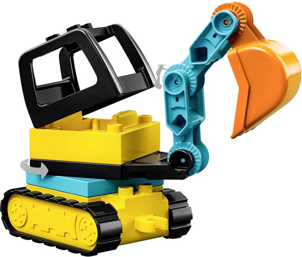 LEGO DUPLO Truck Graafmachine met rupsbanden 10931 bol