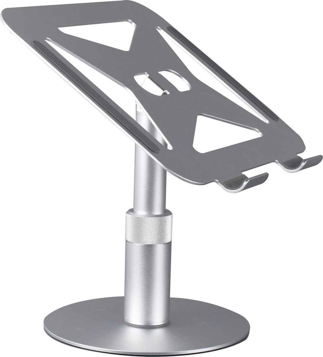NÖRDIC Draaibare laptop standaard - Tot 17.3 inch - Notebook en Laptopverhoger - Aluminium - 360 Graden draaibaar