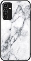 Coverup Marble Glass Back Cover - Geschikt voor Samsung Galaxy A15 Hoesje - Grijs