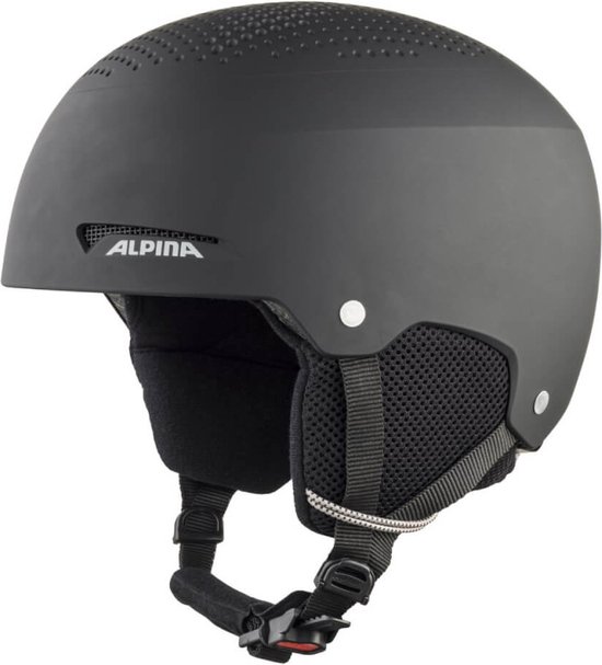 Foto: Alpina zupo junior skihelm black matt maat 51 55 cm