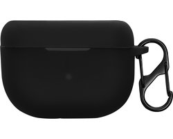 kwmobile cover voor oordopjes case - geschikt voor Jabra Elite 10 / E10 - Trendy beschermhoes draadloze oordopjes in zwart