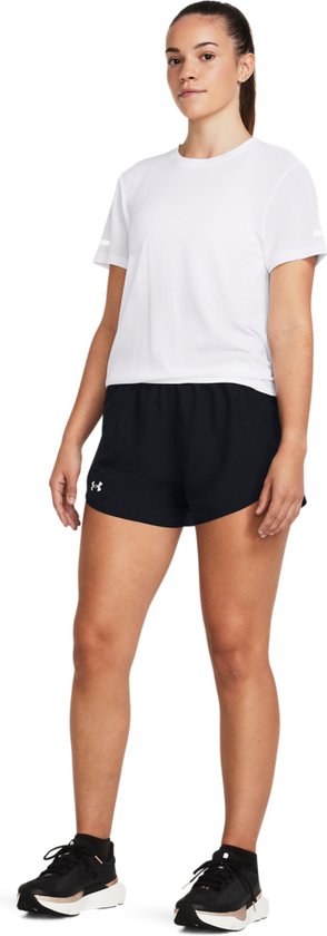Under Armour UA Fly By Short Pantalon de sport pour femme - Zwart - Taille L