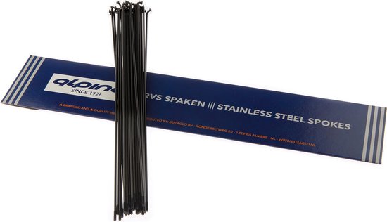 Alpina Spaken 14G (2,00mm) 290mm RVS Zwart (P36) van Alpina — afbeelding 3