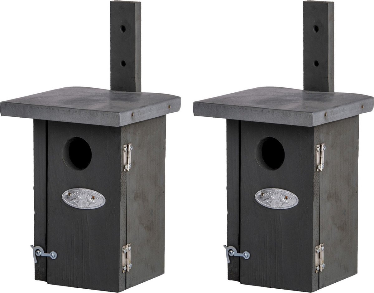 2x Winterkoning nestkasten / vogelhuisjes 25,2 cm - Vogelhuisjes