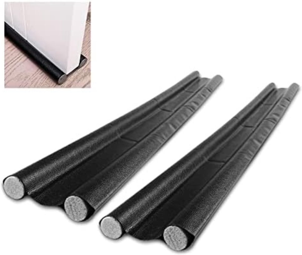 Tochtstrips Deur - Tochtstopper - Zwart