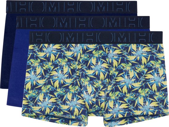 HOM 3P boxers tropical blauw