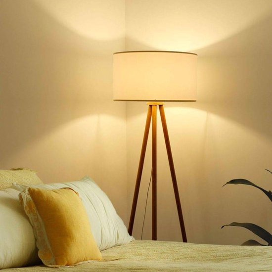 Dutchbone Jones vloerlamp/ staande lamp Hout | wehkamp
