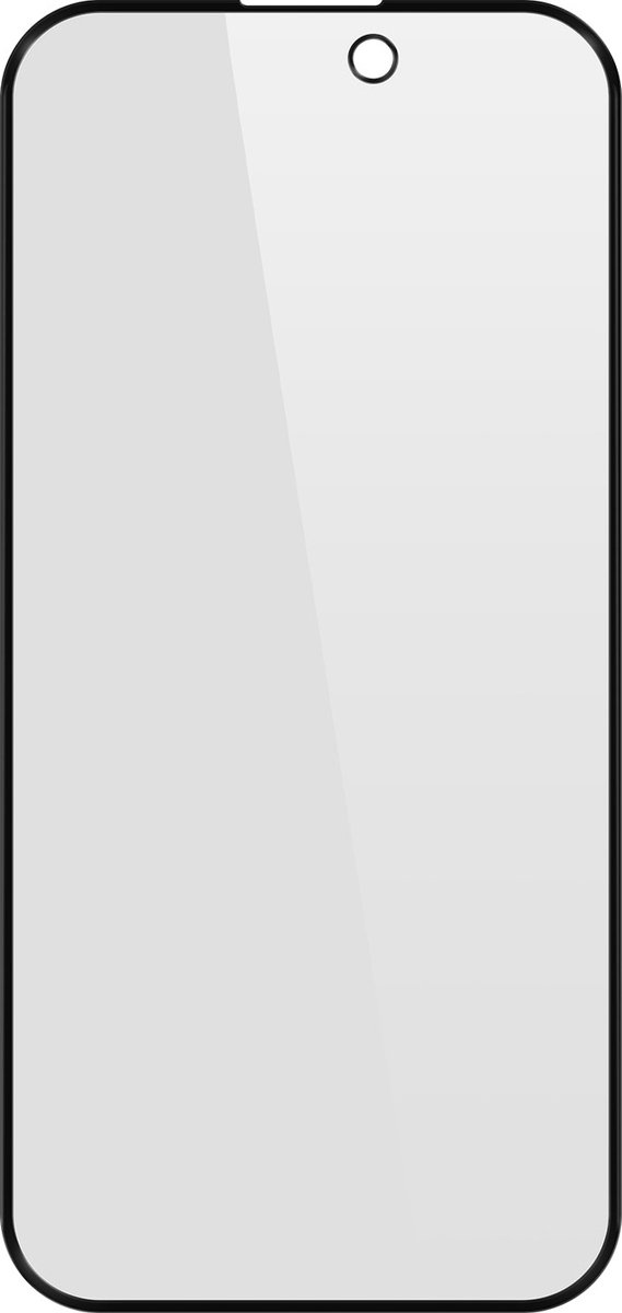 Avizar Gehard glas Geschikt voor Apple iPhone 15 Plus Anti-Spy 9H hardheid, Transparant zwart