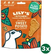 3x70 gr Lily's kitchen dog adult succulent sweet potato / jackfruit jerky hondensnack
