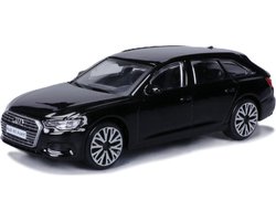 Bburago - Modelauto - Audi A6 - zwart - schaal 1:43 11 x 4 x 3 cm - speelgoedauto