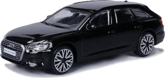 Foto: Bburago modelauto speelgoedauto audi a6 avant zwart schaal 1 43 11 x 4 x 3 cm