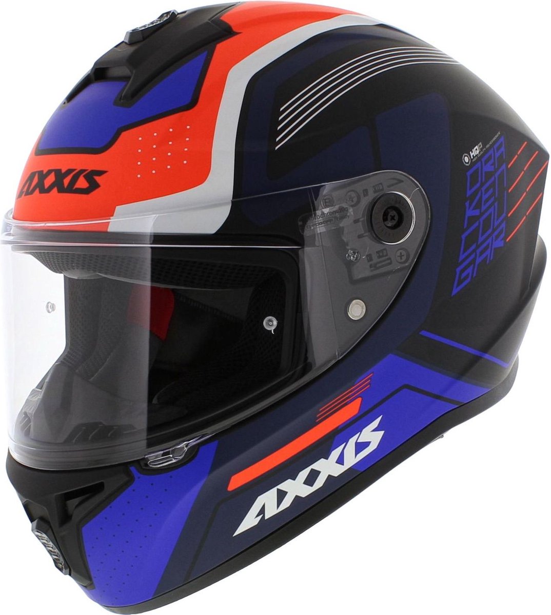 Axxis Draken integraal helm Cougar mat blauw S