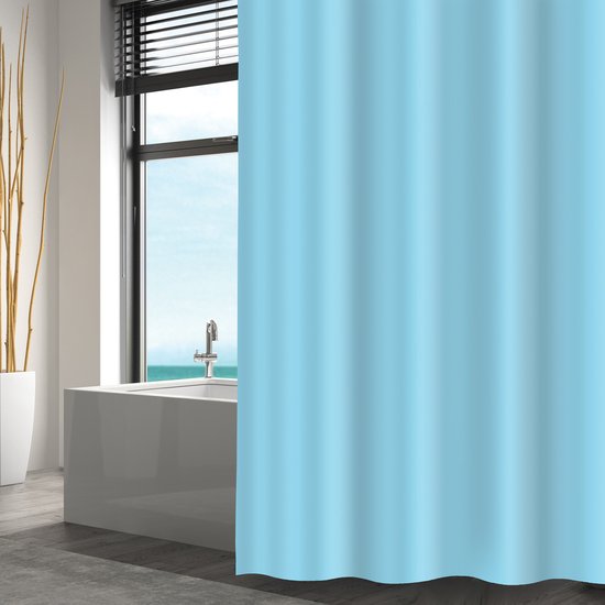MSV Douchegordijn, blauw, 240 x 200 cm MSV Douchegordijn, blauw, 240 x 200 cm