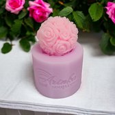 Moule en Siliconen Rose Ball pour la Faire du savon/ Faire des bougies/ coulée époxy / Plâtre/ Argile
