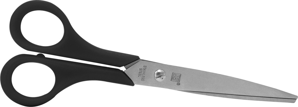 SOHO Schaar Spitse Punt – Schaar – Spitse Schaar – 17 cm – Kunststof – Zwart