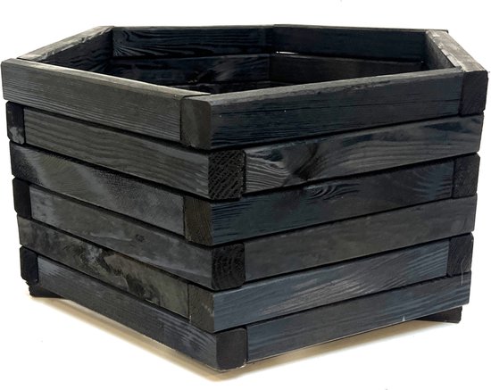 Produktbild von Jardipolys Blumenkübel FICUS 52 Liter - Quadratischer Holzkübel Für Garten & Terrasse
