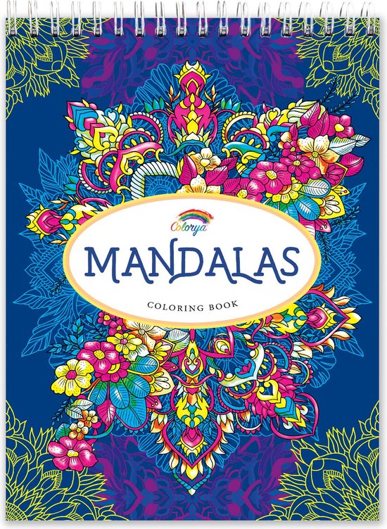 Colorya Kleurboek voor Volwassenen – A4 – Anti Stress, Zen Kleurplaten Mandala’s – Kleurboek – Bezieling voor Volwassenen