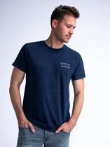 Petrol Industries - Heren Backprint T-shirt Barrel - Blauw - Maat L