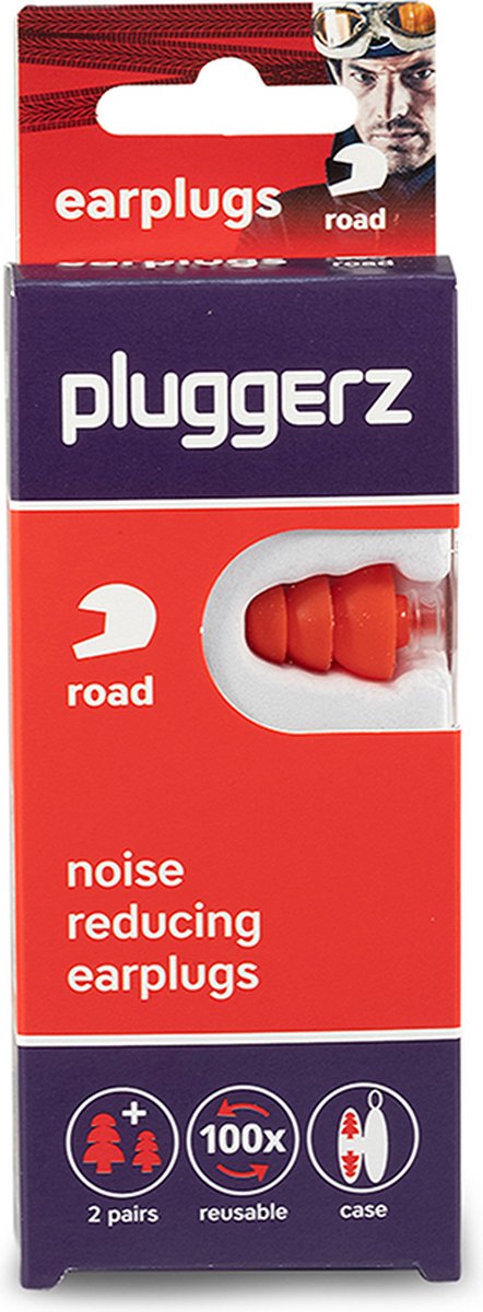 Pluggerz earplugs Road - Motor oordoppen - 23dB - Met Filter - Verkeerssignalen wel hoorbaar