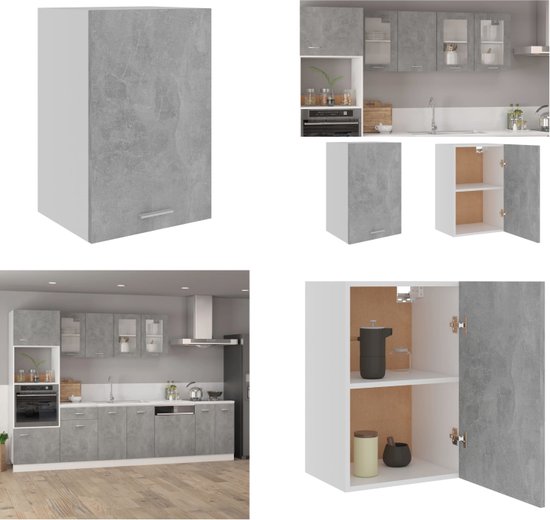 VidaXL - Lyon - Hangkast - Wit - Bewerkt Hout - 60x31x40 cm