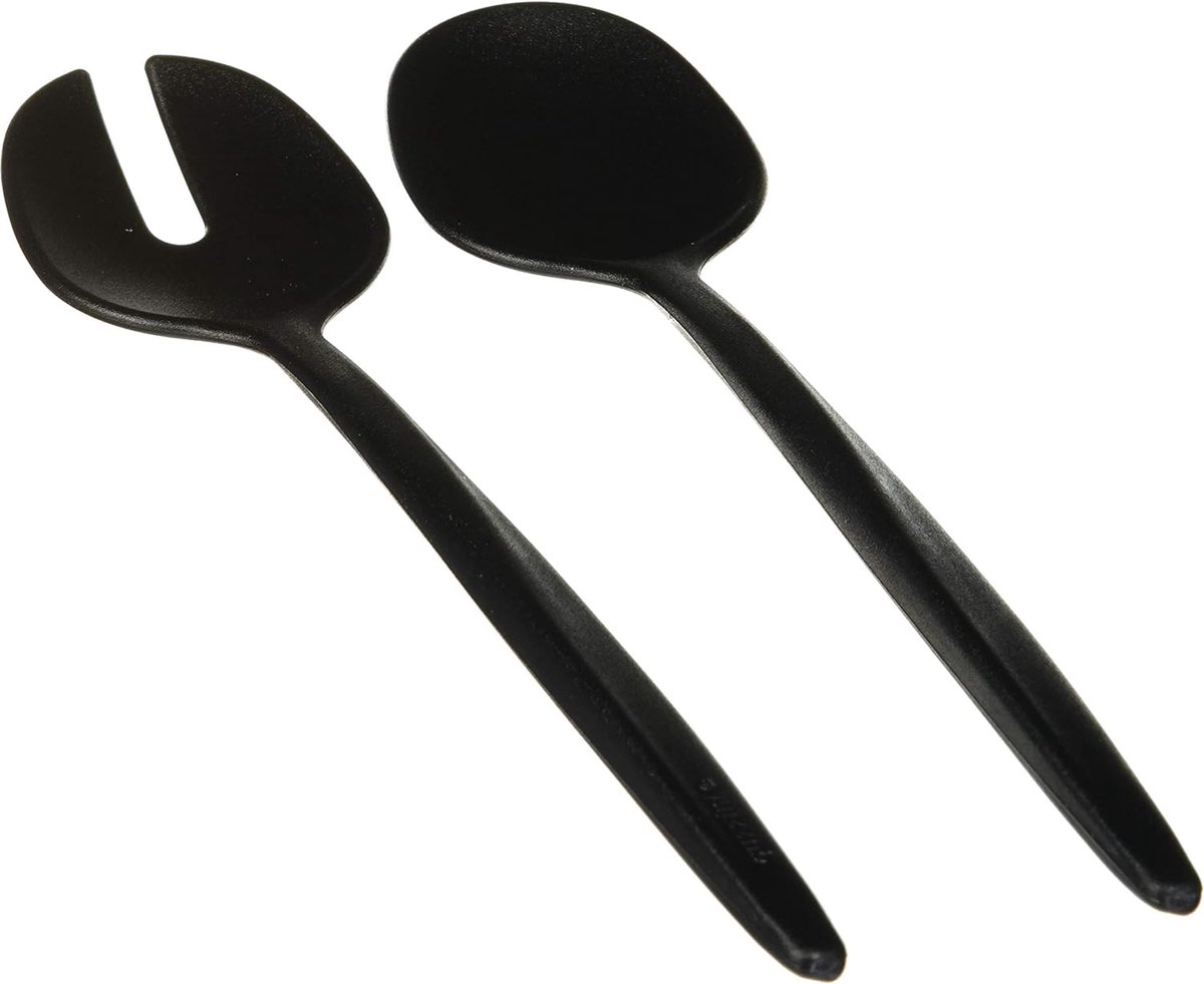 Salatbesteck - Zwart, 28 cm
