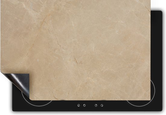 Chefcare Inductie Beschermer Beige Marmer Stenen - 83x51,5 cm - Afdekplaat Inductie - Kookplaat Beschermer - Inductie Mat