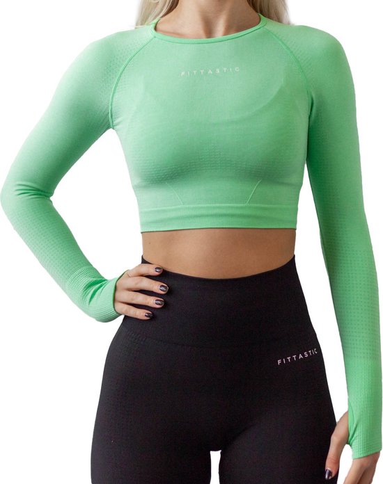 Fittastic Sportswear Long Sleeve Minty Green - Groen - L