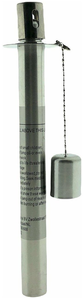 Olielamp - Olielampinzet - Reservoir Met Lont Maak Je Eigen Olielamp - 21 x 1,8 cm - 2 Stuks van Inspirion — afbeelding 5