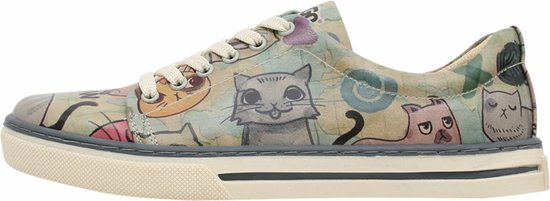 DOGO Dames Sneakers- Cats of the World 38