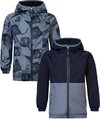 Noppies Boys Jacket Duson réversible all over print Garçons Jacket - Blue Mirage - Taille 134