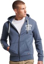 Superdry Vintage Gym Athletic gillet met rits en kap Blauw MAAT L