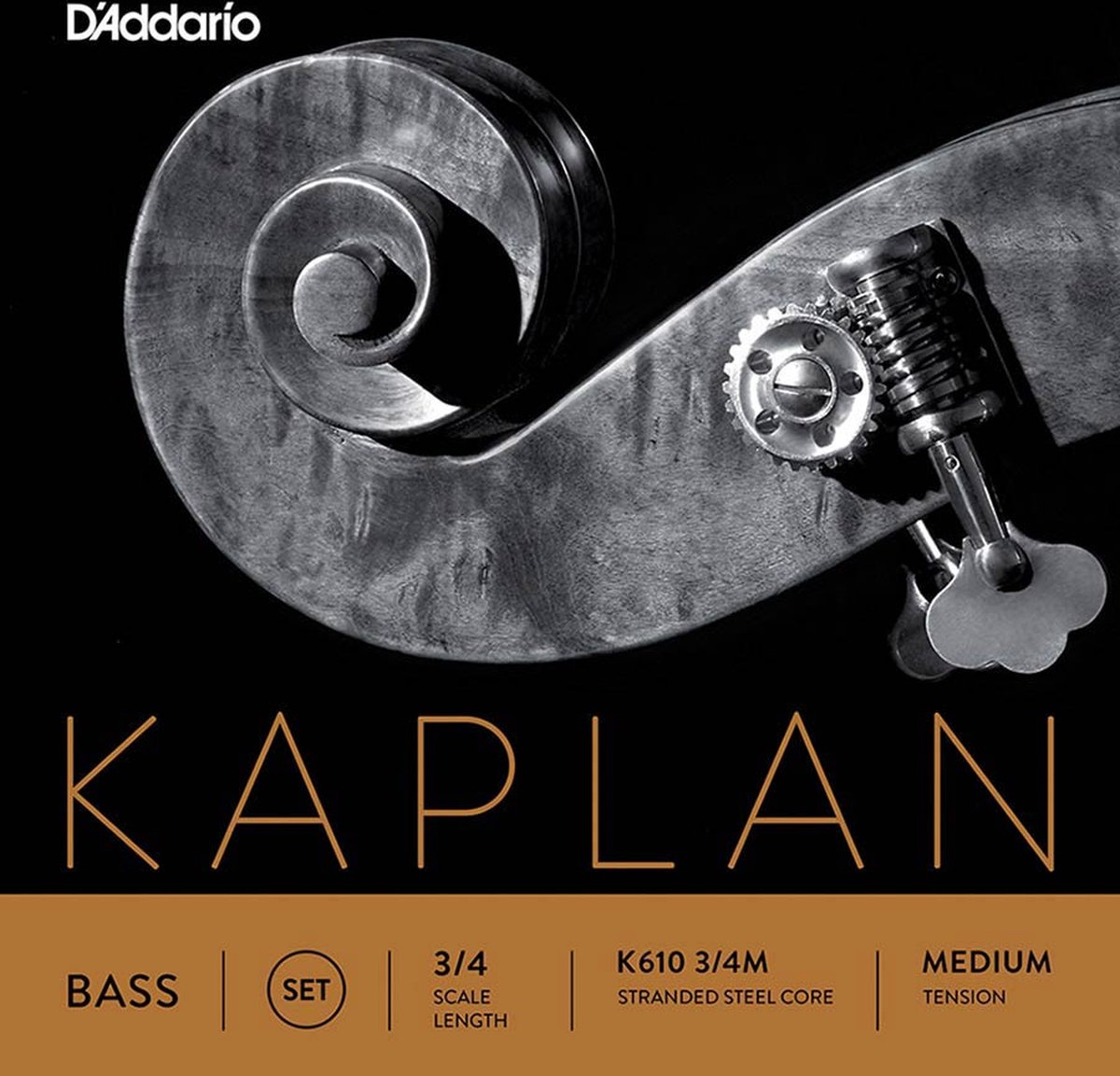 D'Addario K610-34M double bass string set 3/4, medium