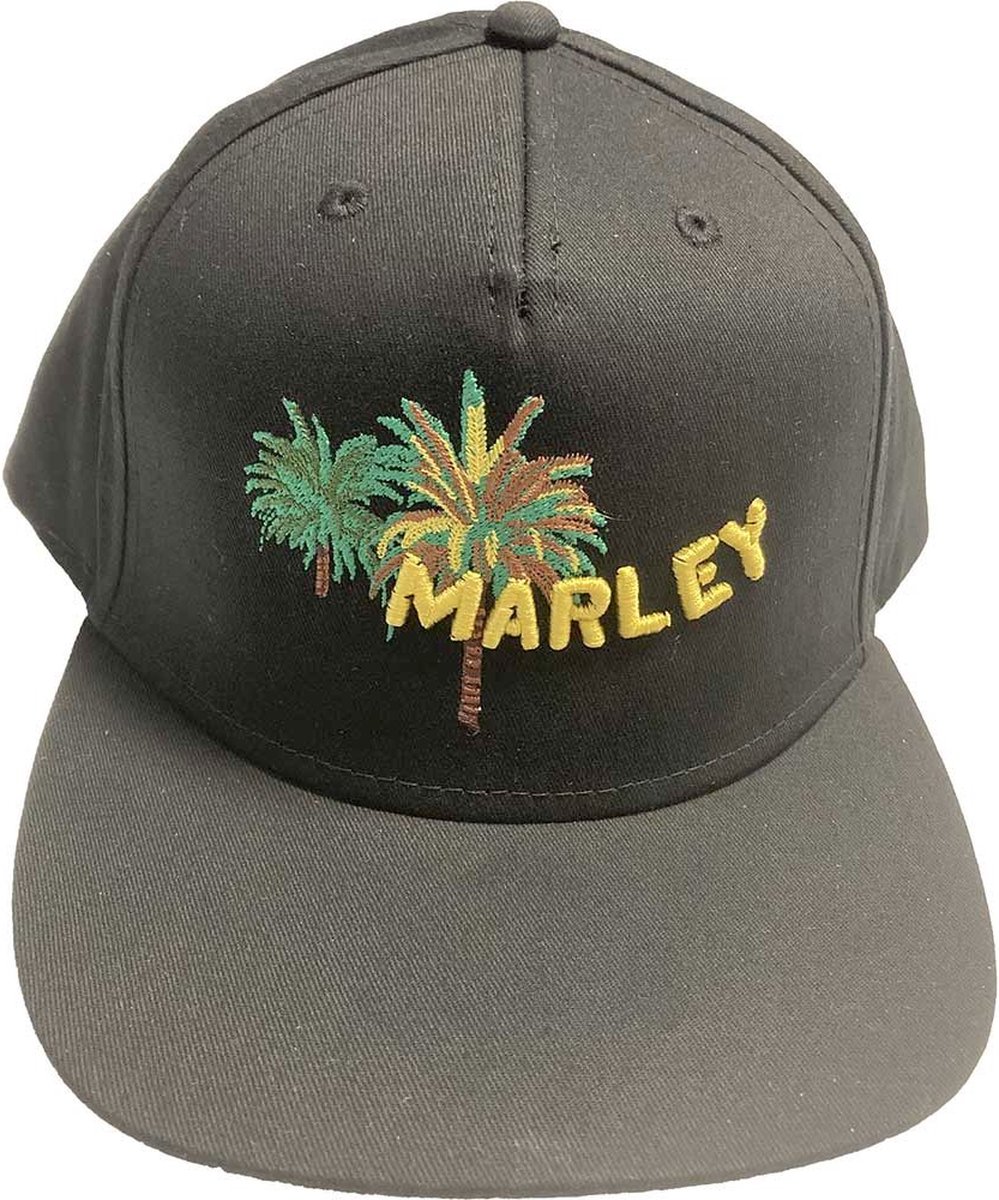 Bob Marley - Palm Trees Snapback Pet - Zwart