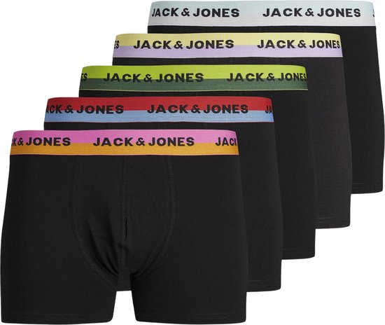 JACK&JONES JACSPLITTER SOLID TRUNKS 5 PACK Heren Onderbroek - Maat XL