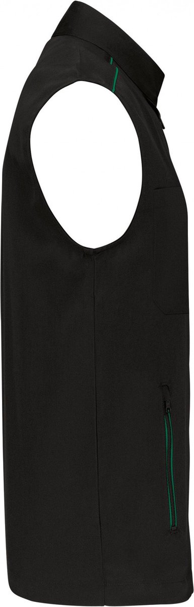 WK. Designed To Work Gilet Day To Day WK6148 - Black / Kelly Green - 5XL