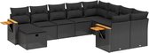 vidaXL-10-delige-Loungeset-met-kussens-poly-rattan-zwart