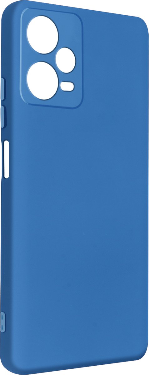 Redmi Note 12 5G en Poco X5 siliconen hoesje semi-rigide Soft-touch Blauw